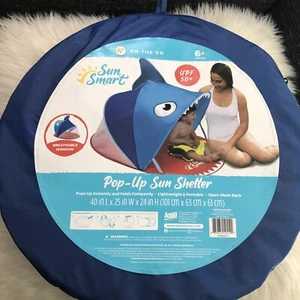 Sun Smart On The Go Pop Up Sun Shelter Shark for 6+ Months UPF 50+ New - Picture 1 of 2