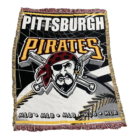 Pittsburgh Pirates Baseball Commemorative Woven MLB Tapestry Throw 45x55" Cover