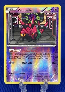 Pokémon JCC Venipede 72/149 Holo Inverso B&W Límites Cruzados 2012 Casi Nuevo - Imagen 1 de 2