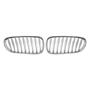1 Pair Front Kidney Grille Grill Chrome For BMW Z4 E85 Convertible 2003-2008 - Foto 1 di 5