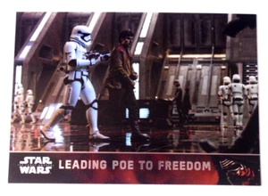 2016 Topps Star Wars: The Force Awakens Chrome Refractor Leading Poe #16 - Picture 1 of 2