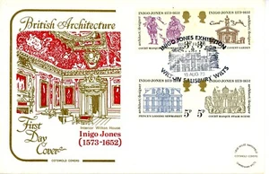 GB FDC 1973 Indigo Jones. Cotswold cover with Wilton, Salisbury pm. Cat £25 - Picture 1 of 1