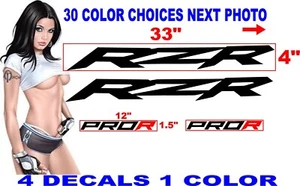 POLARIS RZR PROR PRO R 2 DECAL DECALS REPLACEMENT 30 COLOR CHOICES - Picture 1 of 2