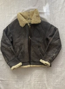 Vintage Type D-3 Shearling Aviator Jacket – USAF Style – Sheepskin - 'COWBOYS' - Bild 1 von 5