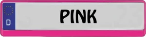 Kennzeichenrahmen Standard pink 1 Stück  Auto Nummernschild Halter - Bild 1 von 1