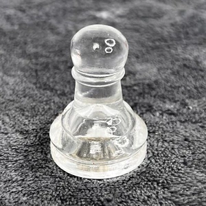 Glass Chess Pieces Replacements Clear and Frosted Larger Size Sold Individually - Picture 1 of 24