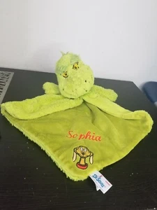 Aurora Lovey Sicherheitsdecke Dr. Seuss der Grinch individuell mit Namen Sophia - Bild 1 von 5