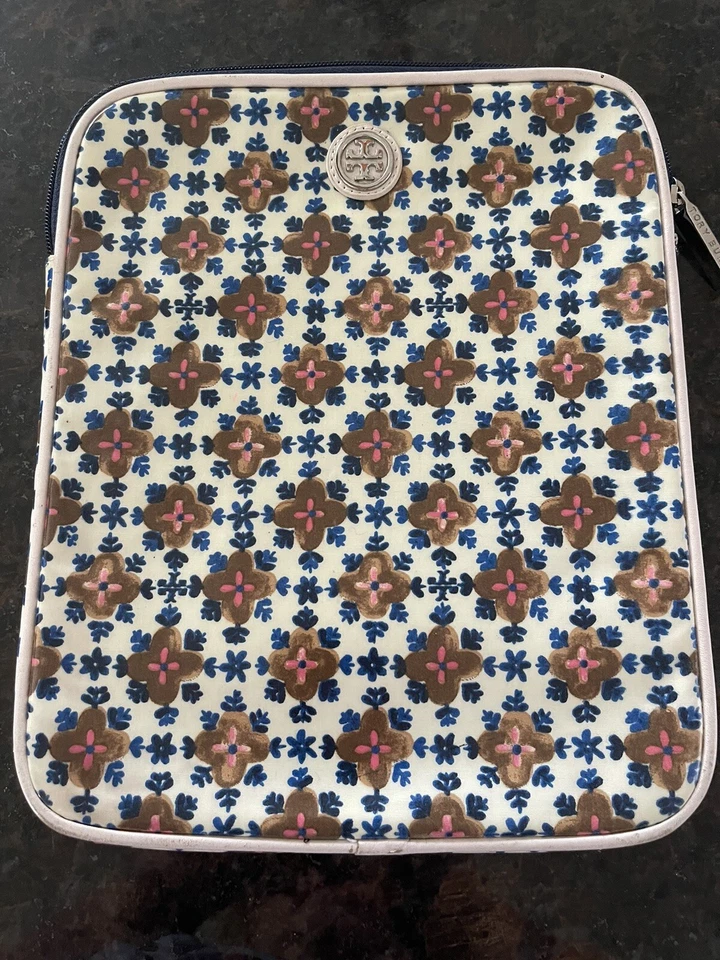 Funda Tablet Tory Burch Cremallera - 10”, Diseño e Interior Azul  Foto 1 de 4