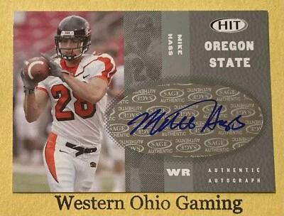 2006 SAGE Hit Mike Hass #A28 Silver Authentic Autograph Rookie Card - Image 1 of 2