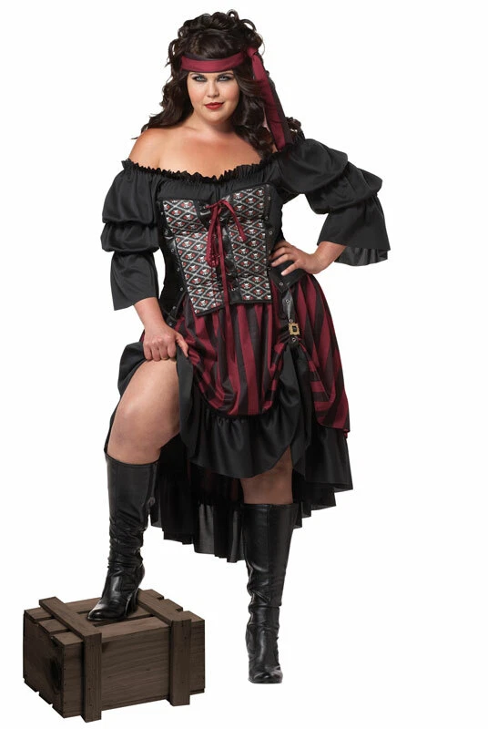 Brand New Adult Women Pirate Wench Plus Size Costume - Image 1 of 1
