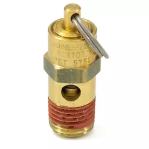 Válvula de soplado de seguridad HornBlasters para tanque de aire - 235 PSI, 1/4" NPT, código ASME - Imagen 1 de 2
