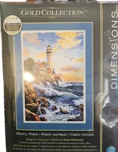 Dimensions "Rocky Point" Counted Cross Stitch Kit 03895 Gold Collection 11X17 - Picture 1 of 3