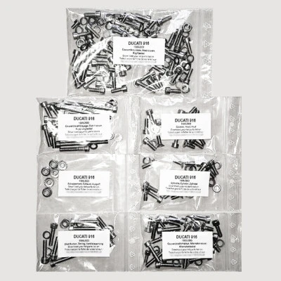 DUCATI 916 SP SENNA R SPS 1994-1998 Motor Completo Acero Inoxidable Allen Tornillos Kit Foto 1 de 2