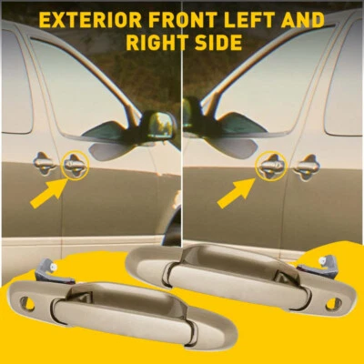 Maçaneta externa bege dianteira esquerda e direita Toyota Sienna 1998-2003 - Imagem 1 de 4