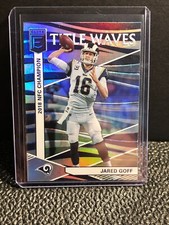 2019 Donruss Elite Jared Goff Title Waves Refractor #TW-2 Detroit Lions