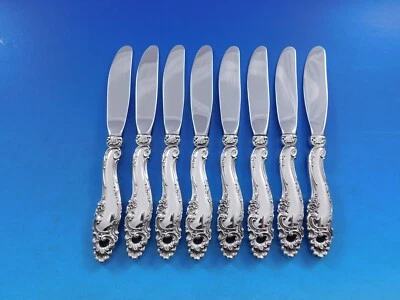 Esparcidor de mantequilla de plata esterlina Decor by Gorham HH moderno conjunto de 8 piezas 6 1/4" Foto 1 de 4