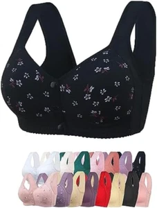 Daisy Bra for Seniors, Front Snap Closure Bras, Front Snaps Daisy Bras for Older - Picture 1 of 6