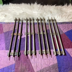 Vintage Lionel Railroad Train 2  Metal Tracks 9" Straight - Picture 1 of 7