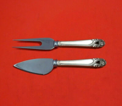 Набор для сервировки сыра Spring Glory от International из чистого серебра 2 шт. на заказ - Изображение 1 из 3