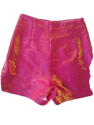 Nadine merabi Shorts XS Pink Sequin Short XS Hot Pink.. Comes with Original Pack - Image 1 of 4