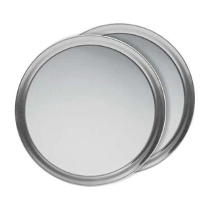 16 in Professional Grade Aluminum Pizza Pans 2 Pk,Round,Non-Stick,New - Picture 1 of 3