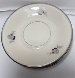 KPM Kjøbenhavns Porcellain Maleri Vallø Black Rose Spare Saucer 1950's Vintage  - Picture 1 of 7