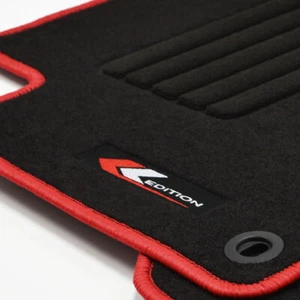 Tappetini professionali velluto edizione tappetini per VW Golf 5 V dall'anno 2003 - 2009 rossi ov - Foto 1 di 7