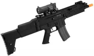 Rifle eléctrico clásico Army MK22 CQC Airsoft AEG 380 FPS 300 redondo 6 mm BBs Foto 1 de 4