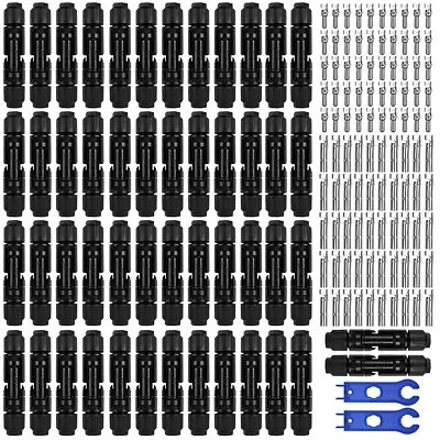 TEOV 10-50 Paar Solarstecker For MC-4 Wasserdicht Kabel Buchse Kupplung Solaranlage