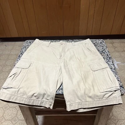 Pantalones cortos cargo tostados para hombre talla 34 Foto 1 de 3