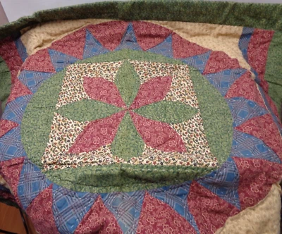 Almohada acolchada J C Penny falsa JCP estándar vintage patrón de estrellas del país de las maravillas NUEVO Foto 1 de 4