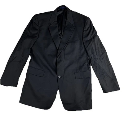 Daniel Cremieux Loro Piana Wool Mens Black Blazer 42R Business Office Formal - Image 1 of 4