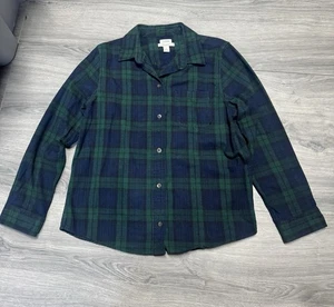 Camisa abotonada LL Bean Petite mediana manga larga para hombre - Imagen 1 de 9