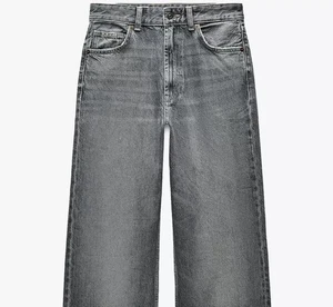 Zara Straight Leg Jeans - High Rise: Grau/Neu mit Etikett Straight Fit Ankle Rigid - Bild 1 von 8