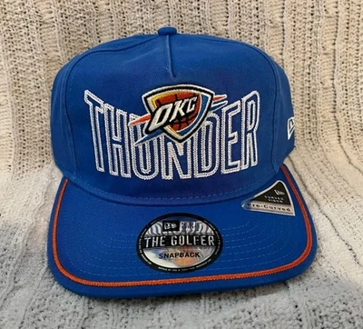 Oklahoma City Thunder Blue Glofer Hat Cap Chainstitch Adjustable One Size NBA  - Image 1 of 4