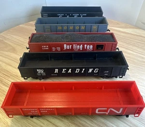5-ASSORTED HO SCALE GONDOLAS~ MANTUA, RIVAROSSI, ROCO, AHM ~ CANADIAN NATIONAL - Picture 1 of 24