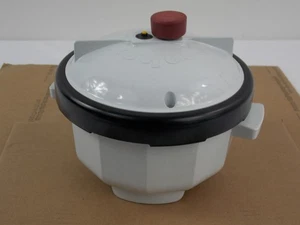 Vintage Nordic Ware Tender Cooker Mikrowelle Schnellkochtopf 2,5 Quart weiß - Bild 1 von 6