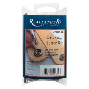 Realeather(R) Crafts 24L Snap Setter Kit-Nickel - Picture 1 of 1