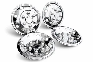 16" Front & Rear Wheel Trims For Renault Master 03 - 10 Stainless Trims Covers - Picture 1 of 12