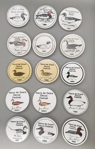 Vintage Havre de Grace Decoy Show Maryland Duck Pinback Button Pins 1980er 1990er - Bild 1 von 1