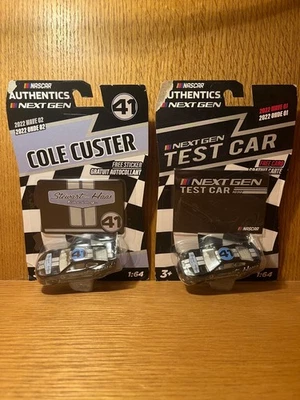 Lote de 2 coches de prueba Cole Custer / Stewart Haas Racing 2022 Next Gen NUEVO Foto 1 de 3