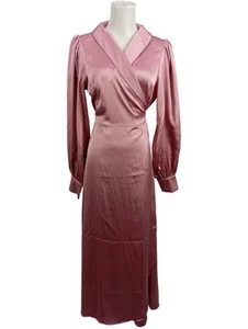 VILA Vestido cruzado Mujeres Vestido Talla EU 38 rosa look casual - Imagen 1 de 5