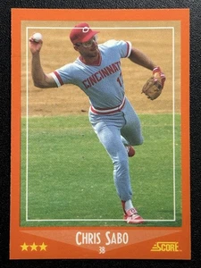 1988 Score Rookie & Traded Glossy #100T Chris Sabo RC Cincinnati Reds - Bild 1 von 2