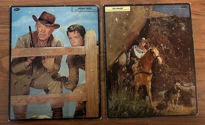 Lote De 2 Rompecabezas Vaquero Western Vintage de Whitman #4427:29 ¡HECHOS EN EE. UU.! Foto 1 de 4