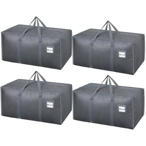 Aufbewahrungstaschen Grau 4er Pack  Tragegriff 120L Umzug Camping - Bild 1 von 10