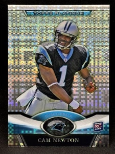 Cam Newton 2011 Topps Platinum #1 X-Fractor Rookie (RC) - Panthers - Imagen 1 de 2