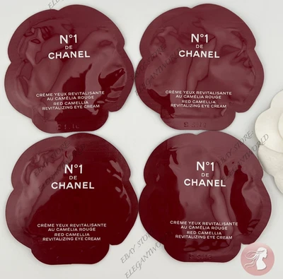 4 X CREMA REVITALIZANTE PARA OJOS CHANEL N°1 DE Camelia Roja 0.03 Tamaño de muestra NUEVO Foto 1 de 2