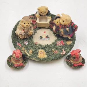 Popular Imports TS291 8 piezas Mini Juego de Té Familia Osos Navidad Resina Poliestireno - Imagen 1 de 18