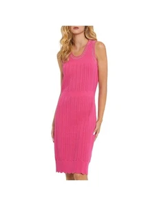 PAULE KA Womens Pink Trim Pullover Sleeveless Knee Length Sheath Dress S - Picture 1 of 6