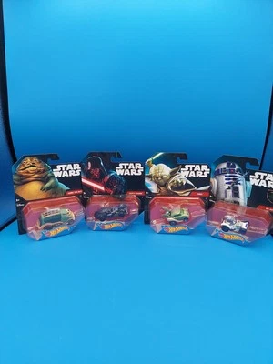 2014 年星球大战风火轮角色汽车 4 件装状况良好精选 — 第 1/4 张图片